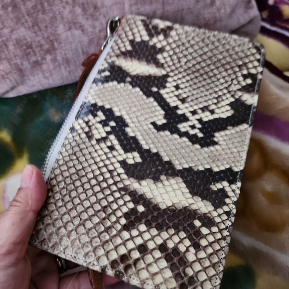 Genuine exotic snakeskin leather mini 👜 purse - Picture 2 of 14